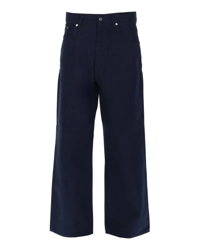 Sunflower super-wide cinch jeans - Blau Blau