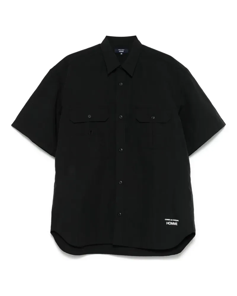 Comme des Garçons Hemd mit Logo-Stickerei - Schwarz Schwarz