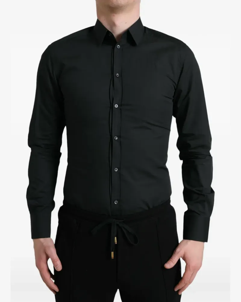 Dolce & Gabbana Klassisches Hemd - Schwarz Schwarz