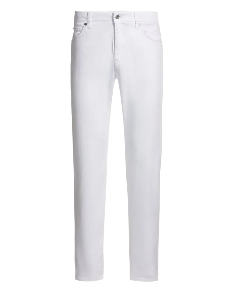 HUGO BOSS Jeans mit geradem Bein - Weiß Weiß