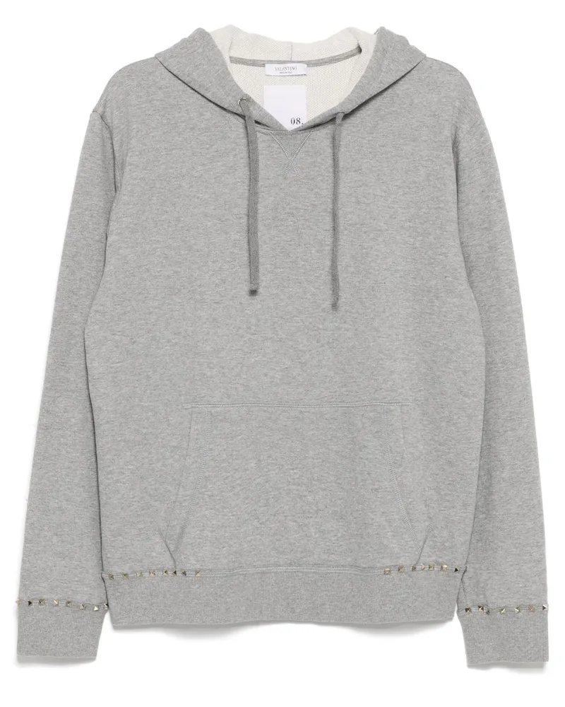 Valentino Garavani Hoodie mit Rockstud-Nieten rockstud Grau