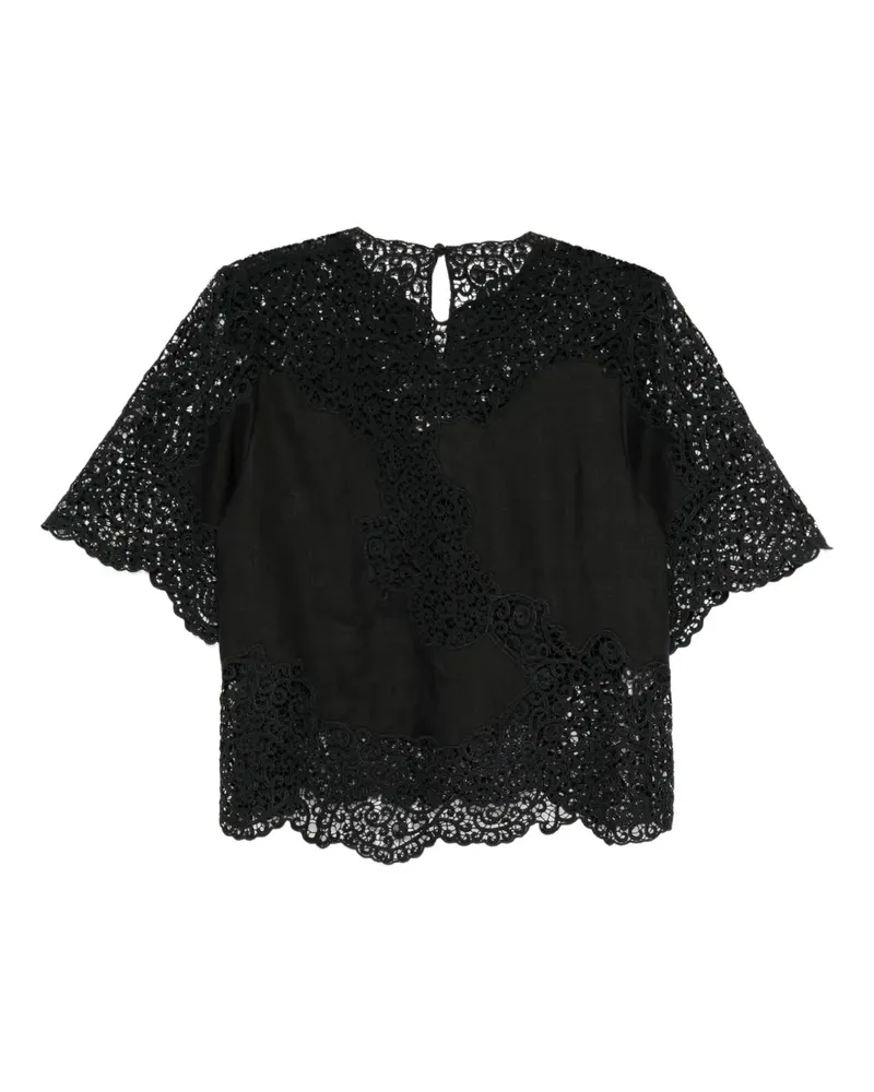 Ulla Johnson Kadene Bluse - Schwarz Schwarz