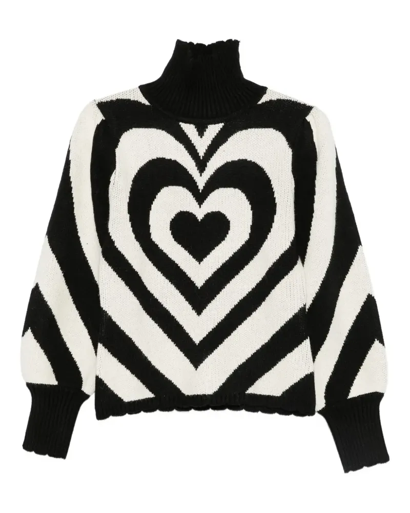 FARM Rio Heart Pullover - Schwarz Schwarz