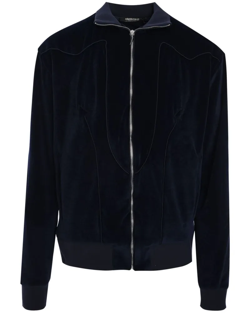 Roberto Cavalli Ciniglia Sportjacke - Blau Blau