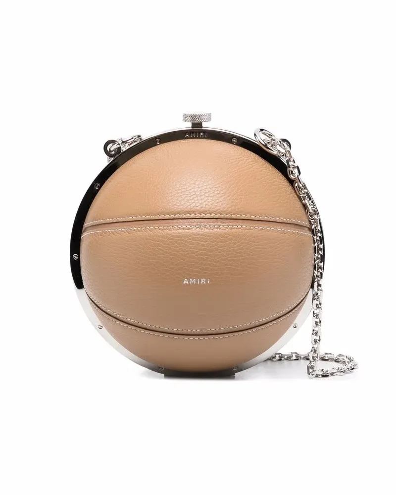 Amiri Schultertasche mit Logo - Nude Nude