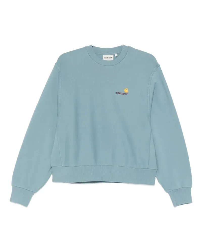 Carhartt WIP logo-embroidered sweatshirt - Blau Blau