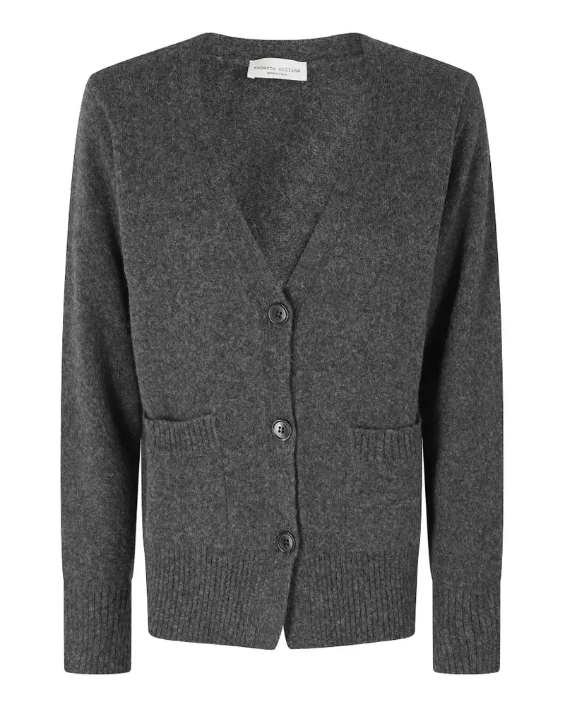 Roberto Collina V-neck button-up cardigan - Grau Grau