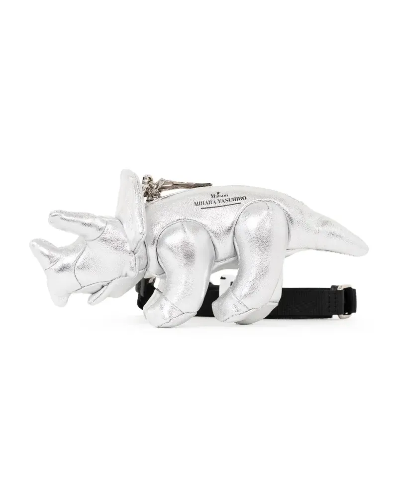 MIHARAYASUHIRO Mini Triceratops Schultertasche - Silber Silber