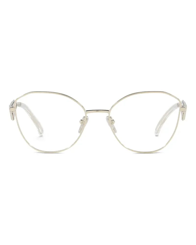 Prada Brille mit geometrischem Gestell - Gold Gold