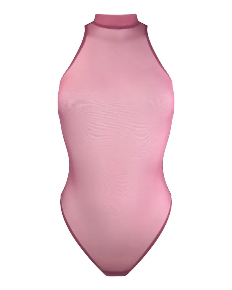 Bordelle Melusina high neck mesh body - Rosa Rosa