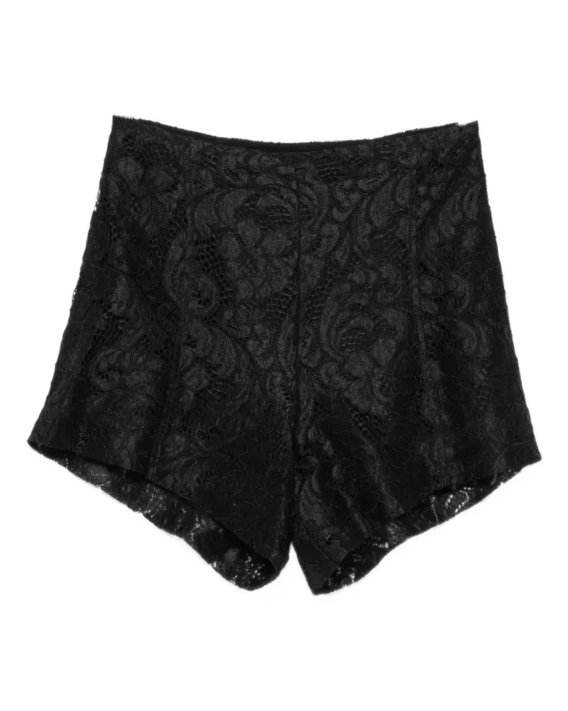 ACTUALEE floral-lace shorts - Schwarz Schwarz