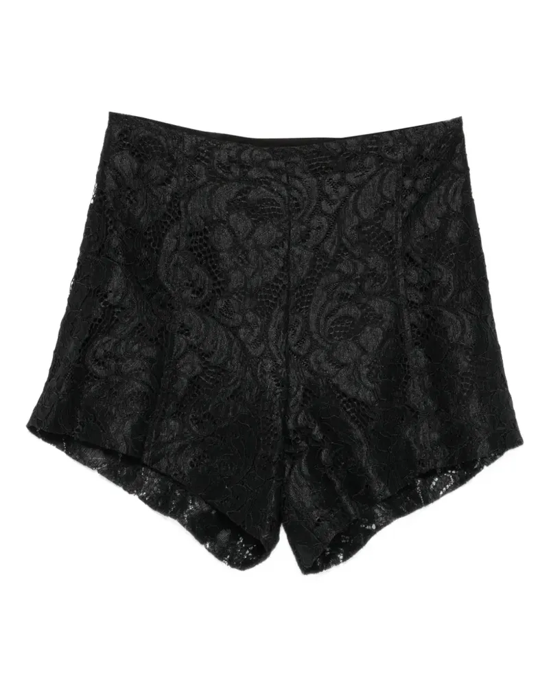 ACTUALEE floral-lace shorts - Schwarz Schwarz