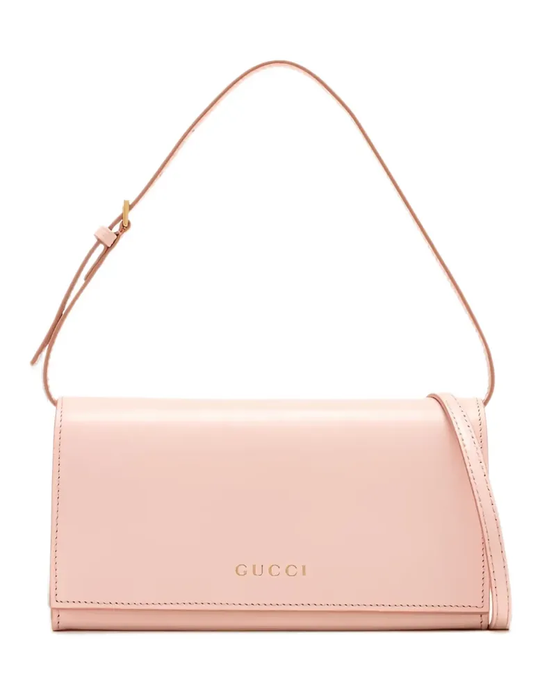 Gucci Mini-Beutel mit -Schriftzug - Rosa Rosa