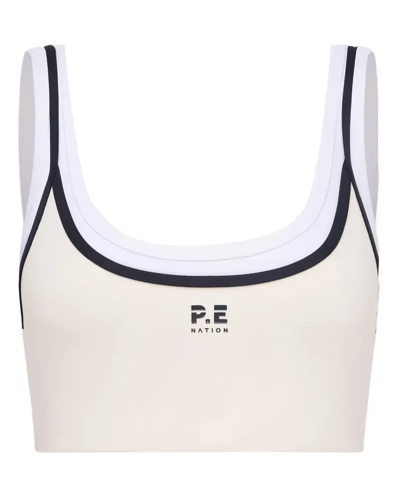P.E. NATION Cropped-Top mit Logo - Weiß Weiß