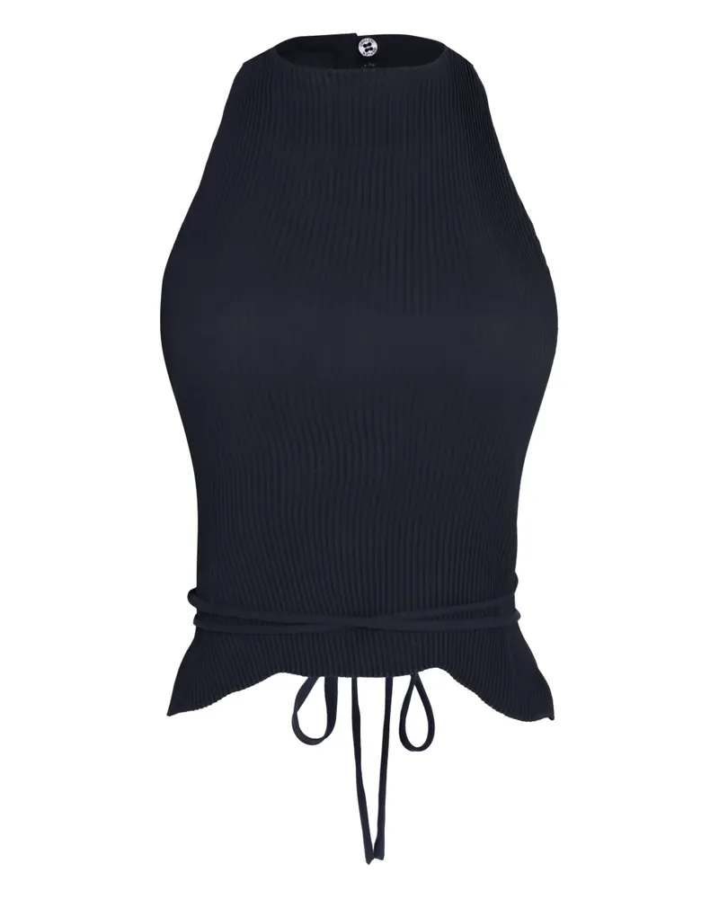 Osklen Geripptes Neckholder-Top - Schwarz Schwarz