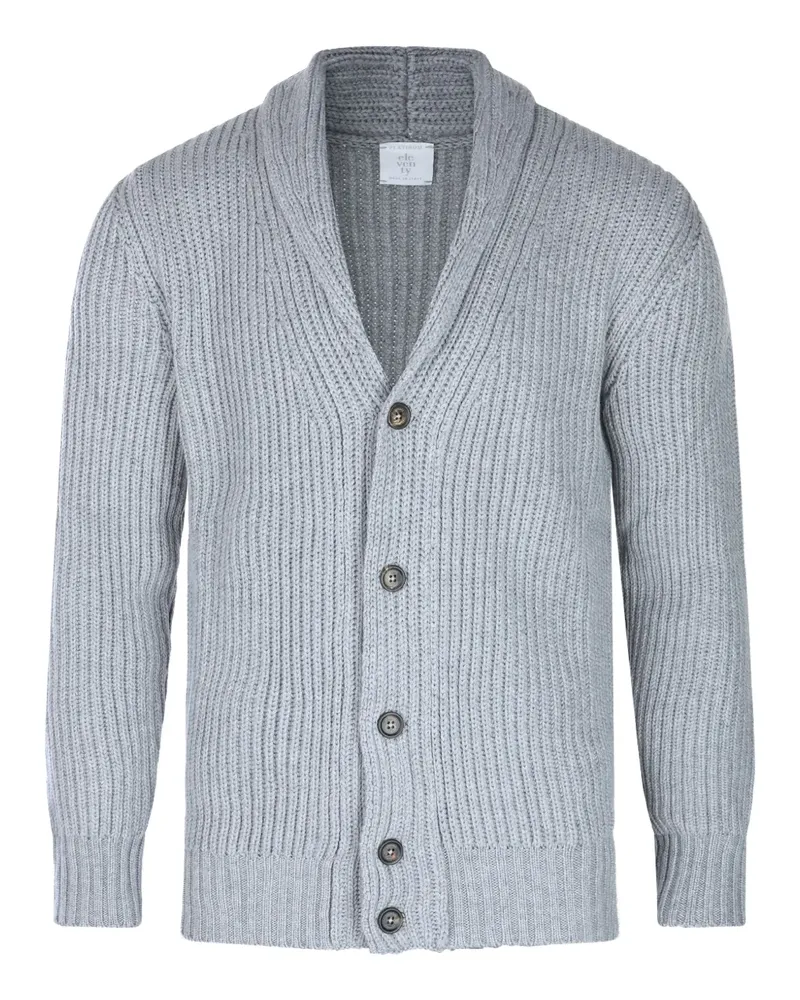 Eleventy Cardigan mit Schalkragen - Grau Grau