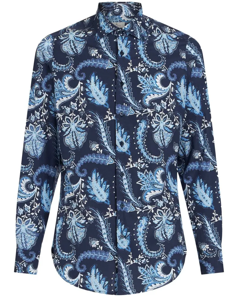 Etro Hemd mit Paisleymuster - Blau Blau