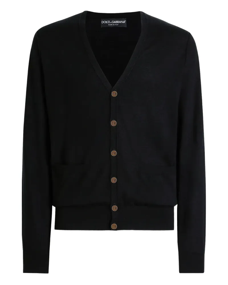 Dolce & Gabbana Geknöpfter Cardigan mit V-Ausschnitt - Schwarz Schwarz