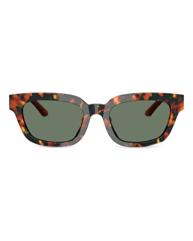 Emporio Armani Eckige Sonnenbrille in Schildpattoptik - Braun Braun