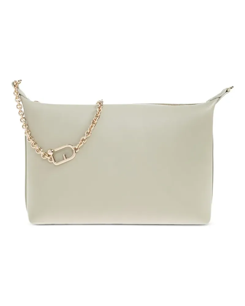 Furla Mini Nuvola Umhängetasche mit Kettenriemen - Nude Nude