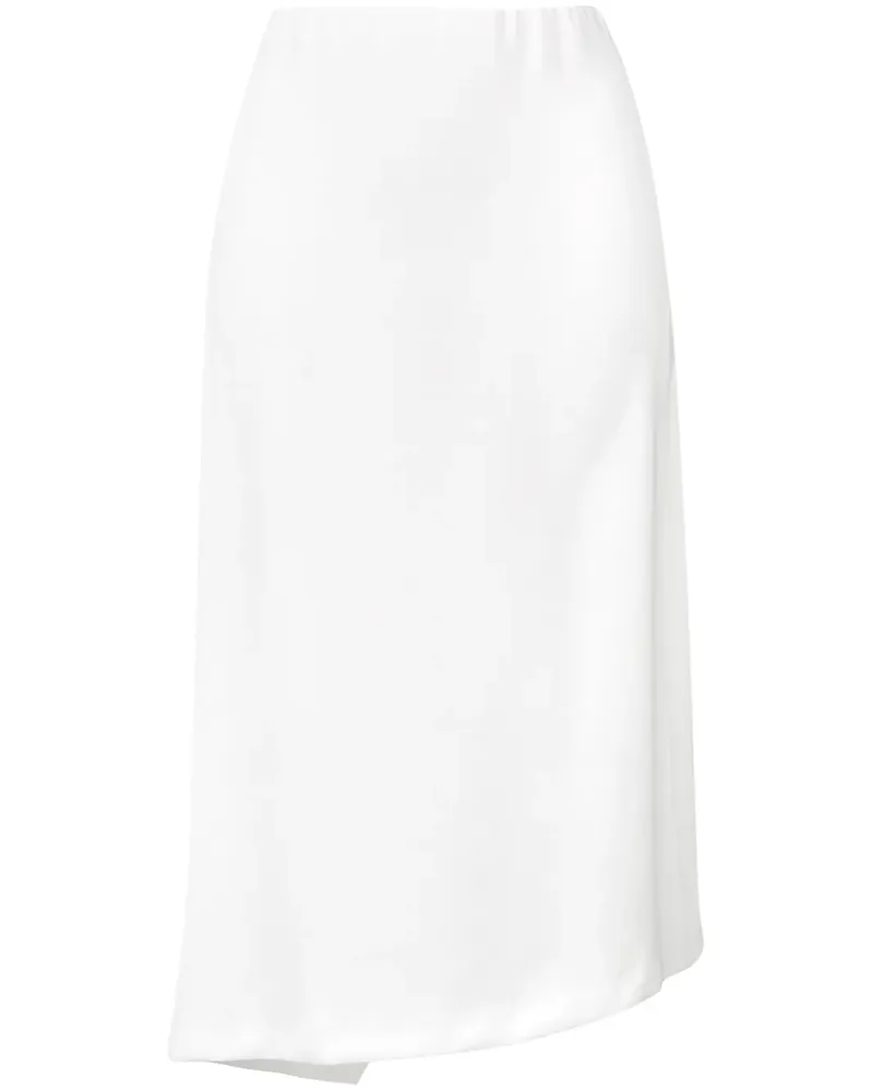 POIRET Asymmetrischer Midirock - Weiß Weiß