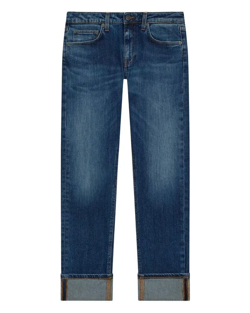 Dondup Jeans mit Umschlag - Blau Blau