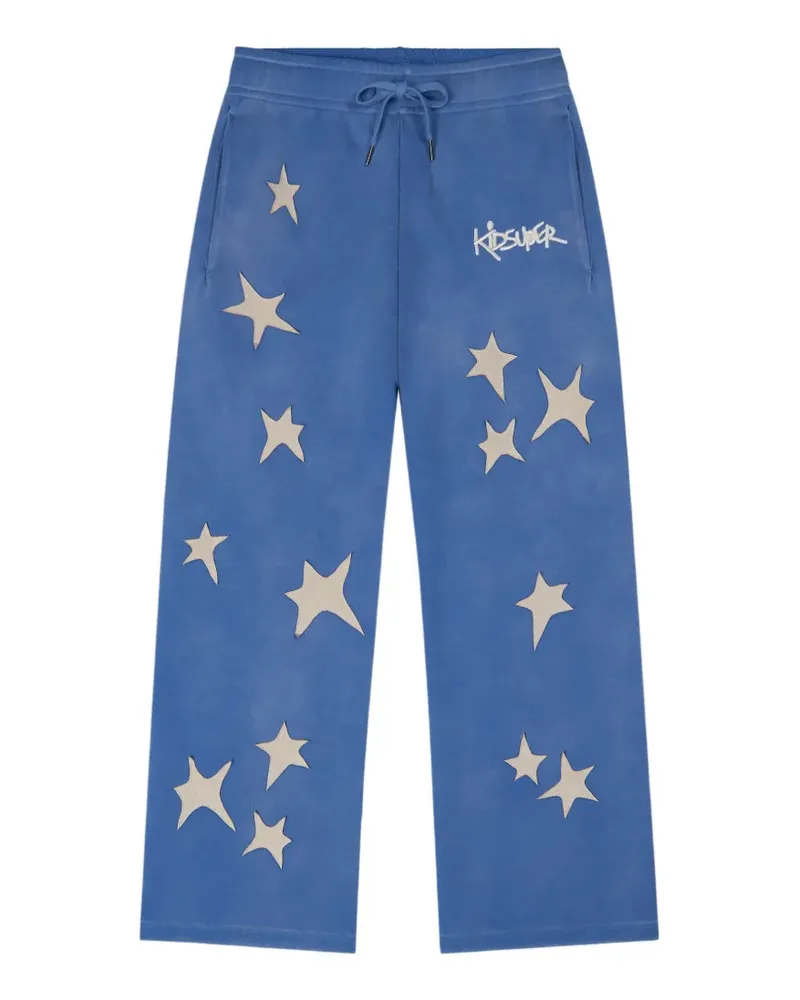 KidSuper star graphic trousers - Blau Blau