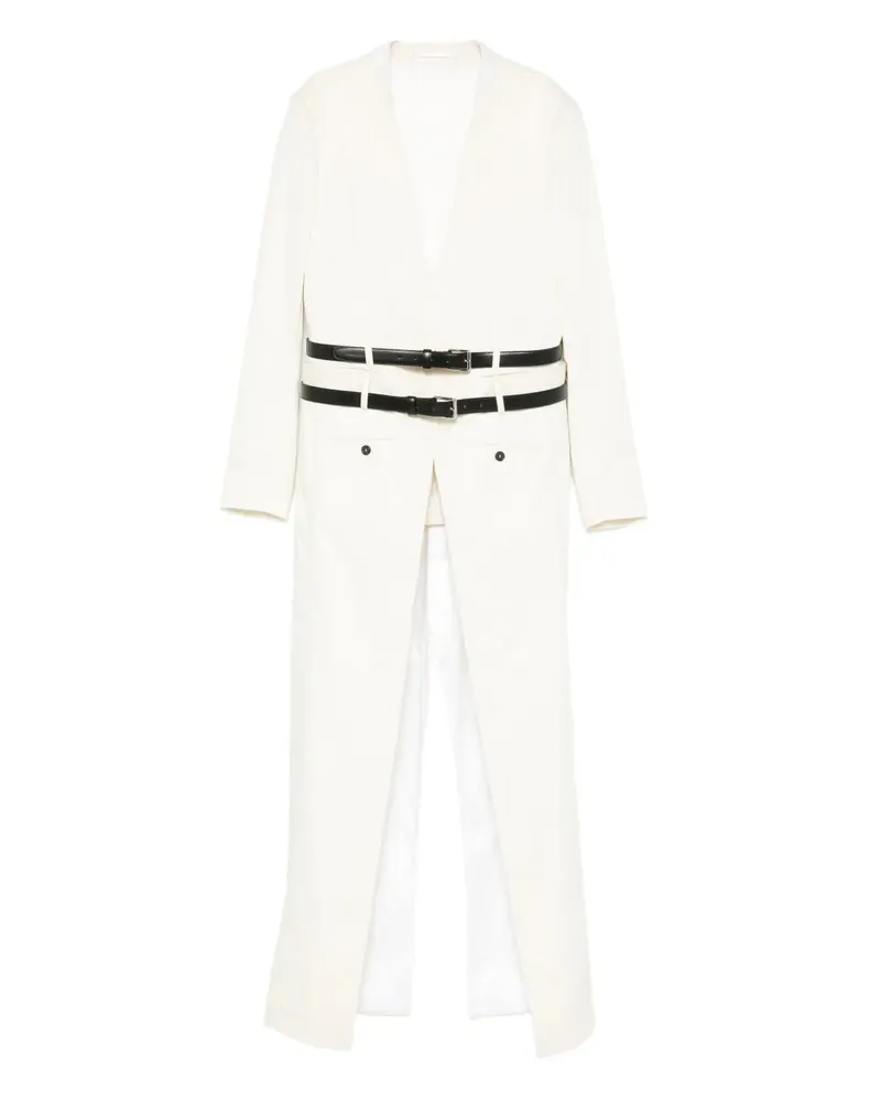 Dsquared2 Mantel mit Gürtel - Weiß Weiß