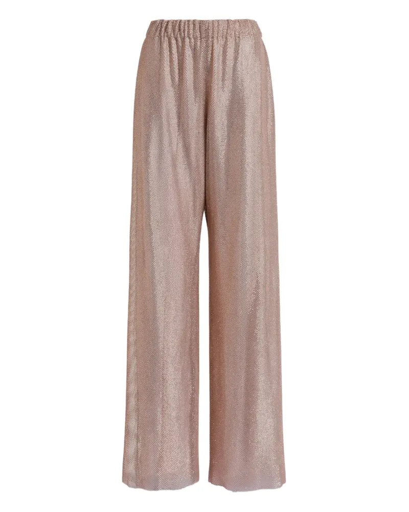 Alberta Ferretti elasticated-waistband trousers - Nude Nude