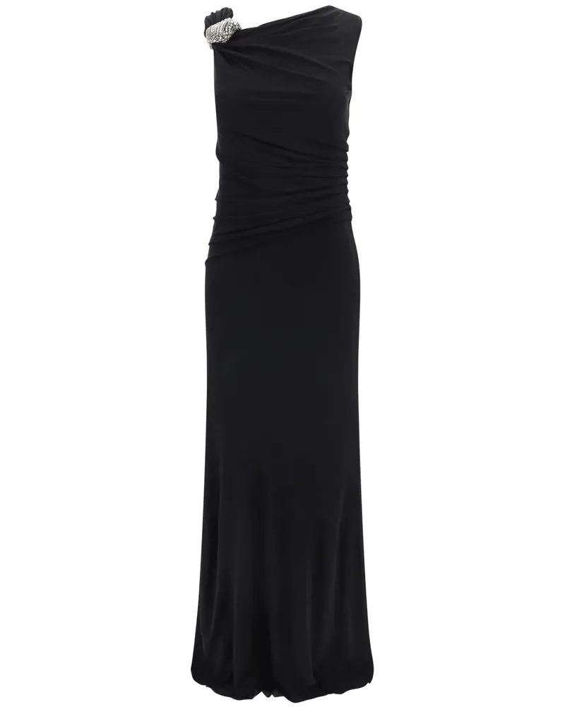 Alexander McQueen Asymmetrisches Abendkleid - Schwarz Schwarz