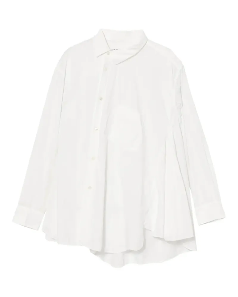 Comme des Garçons Asymmetrisches Hemd - Weiß Weiß