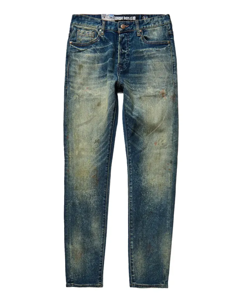 Billionaire Boys Club Bestickte Bootcut-Jeans - Blau Blau