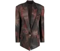 Glen Oversized-Blazer - Braun