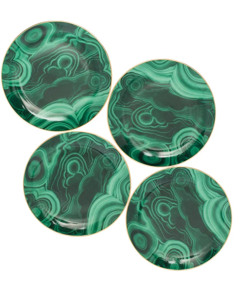 L’OBJET Canapé Teller-Set - Grün Grün