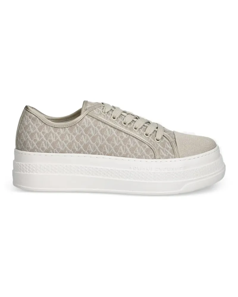 Armani Exchange Sneakers mit Print - Nude Nude