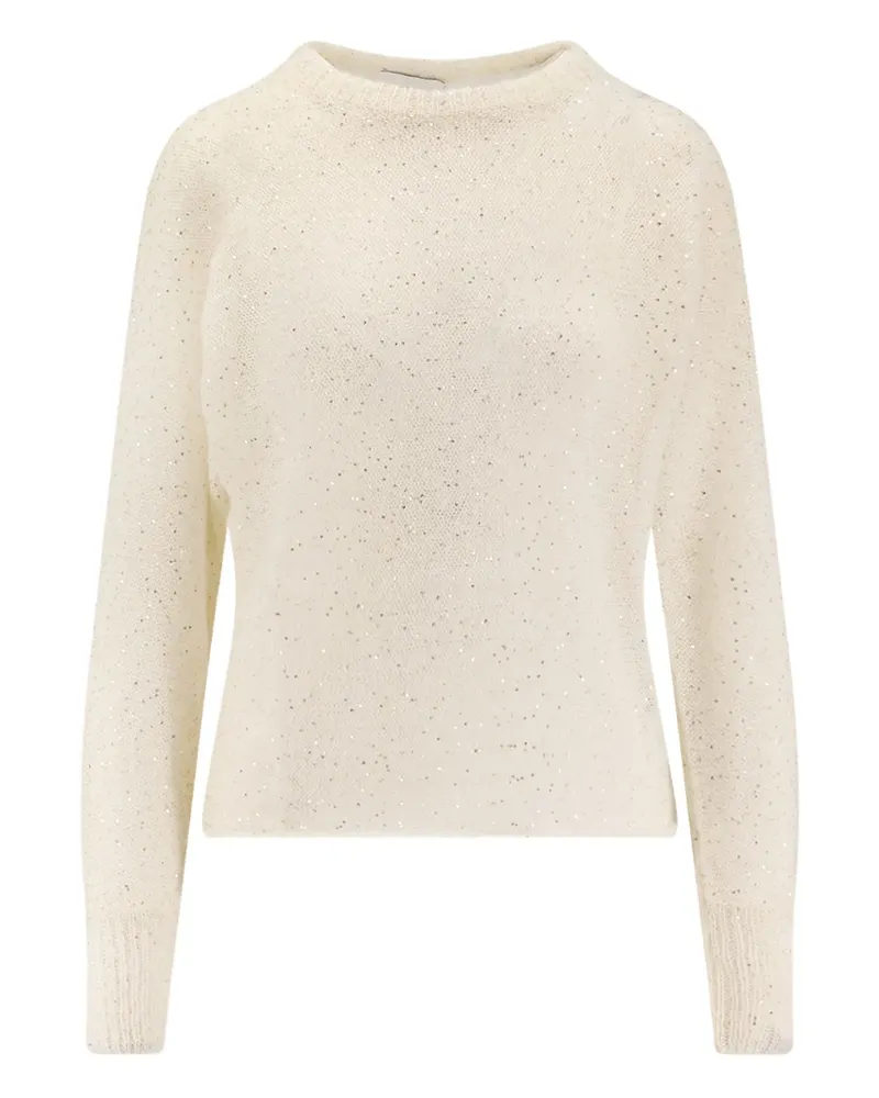 NUDE sequin-embellished ribbed-knit jumper Nude