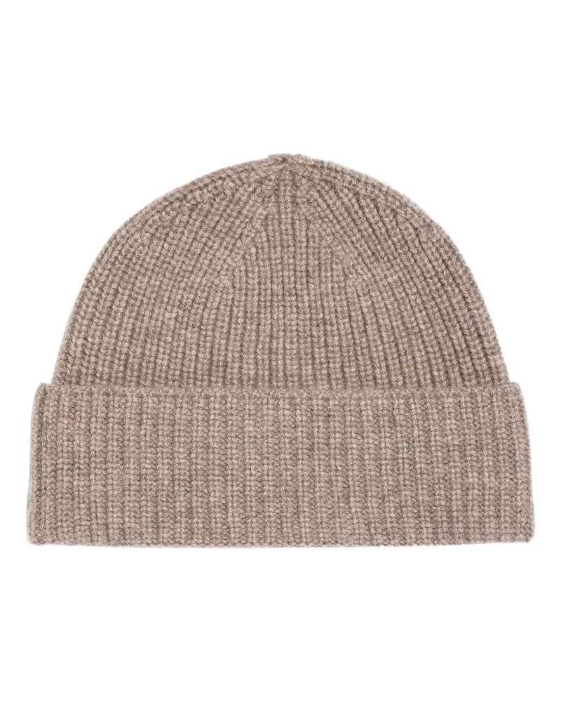 Eric Bompard Gerippte Beanie - Nude Nude