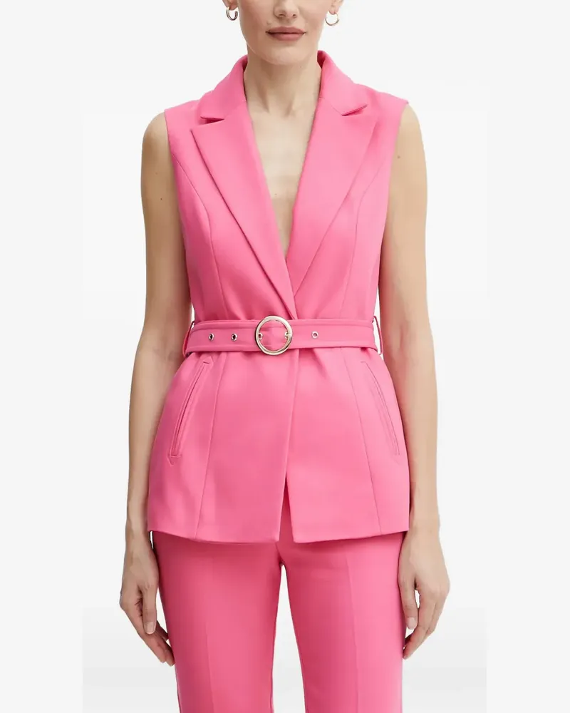 Morgan Weste mit Gürtel - Rosa Rosa
