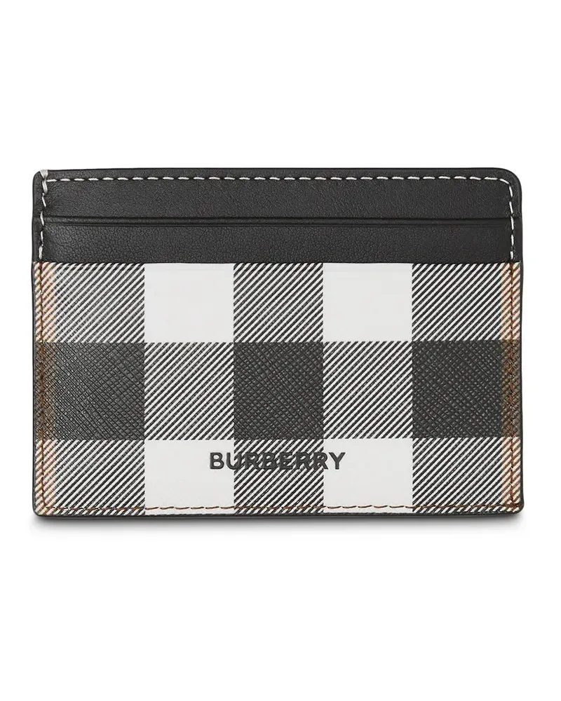 Burberry Kartenetui mit Karomuster - Schwarz Schwarz