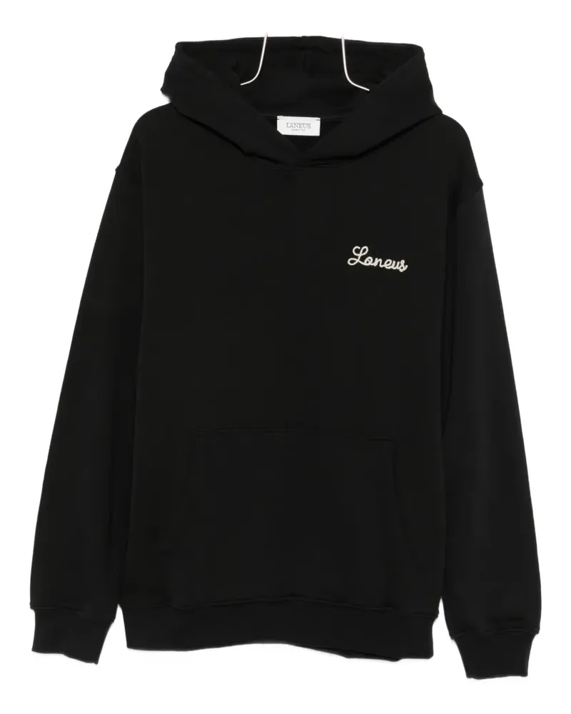 Laneus logo-detail hoodie - Schwarz Schwarz