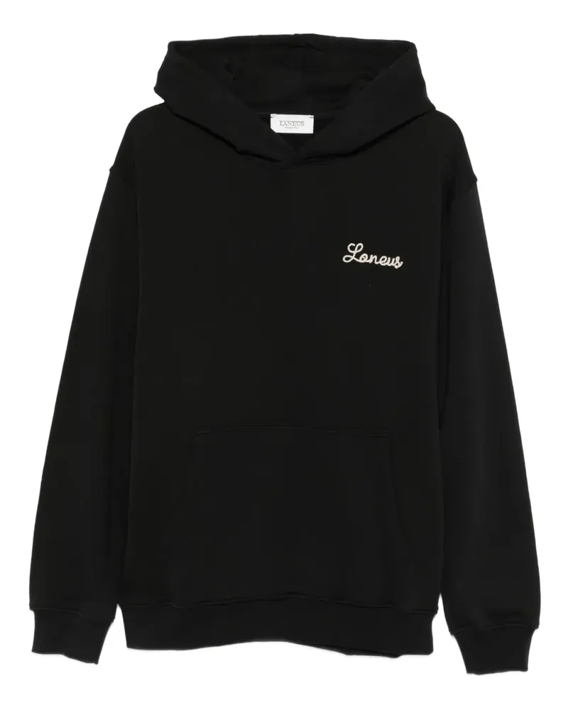 Laneus Hoodie mit Logo - Schwarz Schwarz