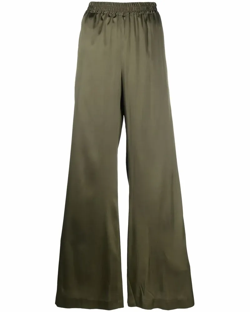 Gianluca Capannolo Weite Hose mit Stretchbund - Grün Grün