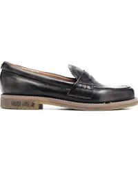 Golden Goose Loafer in Distressed-Optik Schwarz