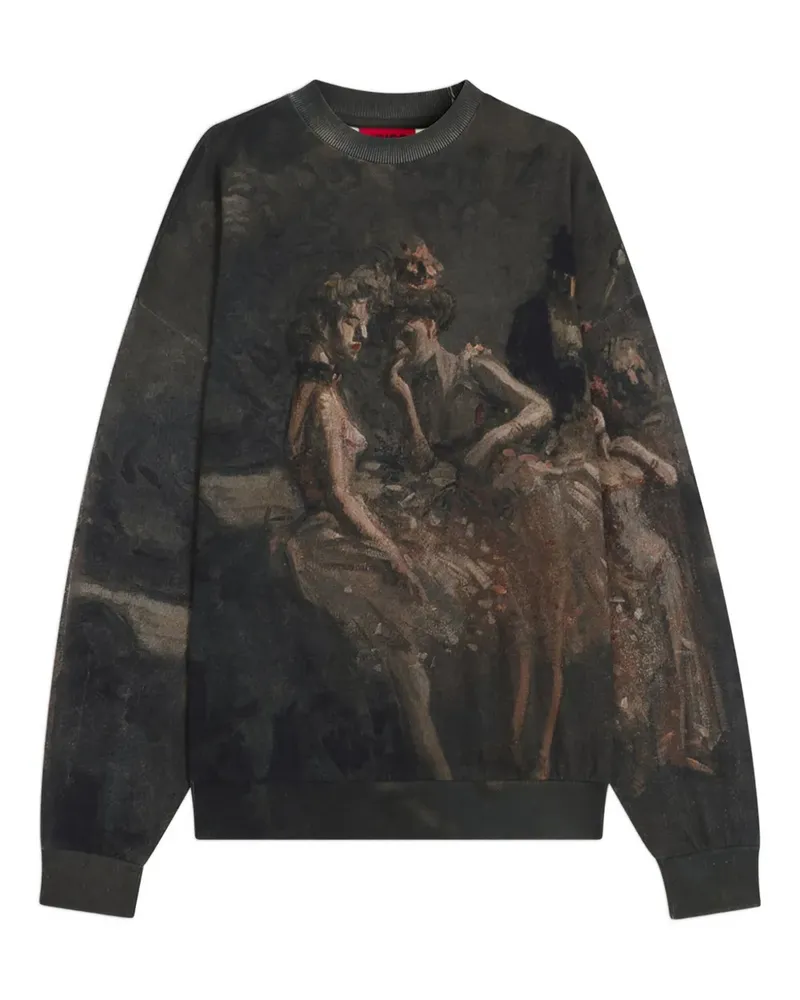 HUGO BOSS printed sweatshirt - Grau Grau