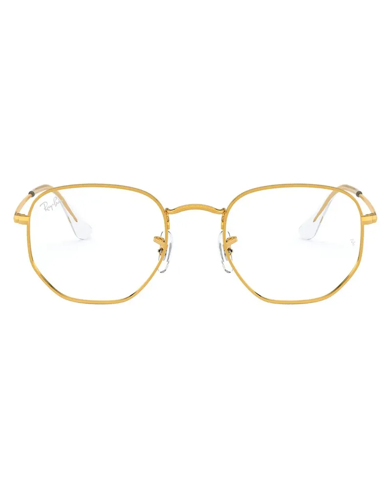 Ray Ban Brille mit rundem Gestell - Gold Gold