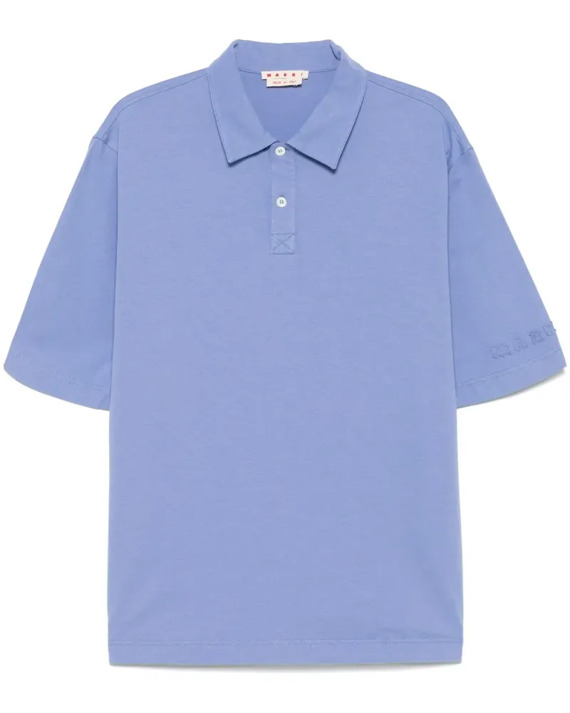Marni Compact Poloshirt aus Jersey - Blau Blau
