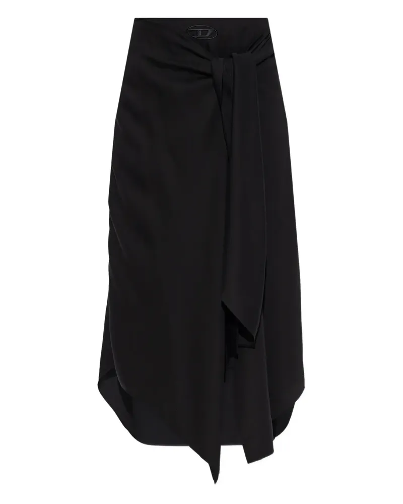 Diesel O-Tali tie-detail mini skirt - Schwarz Schwarz