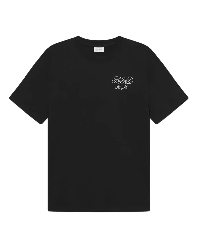 LES DEUX T-Shirt mit Apfel-Print - Schwarz Schwarz