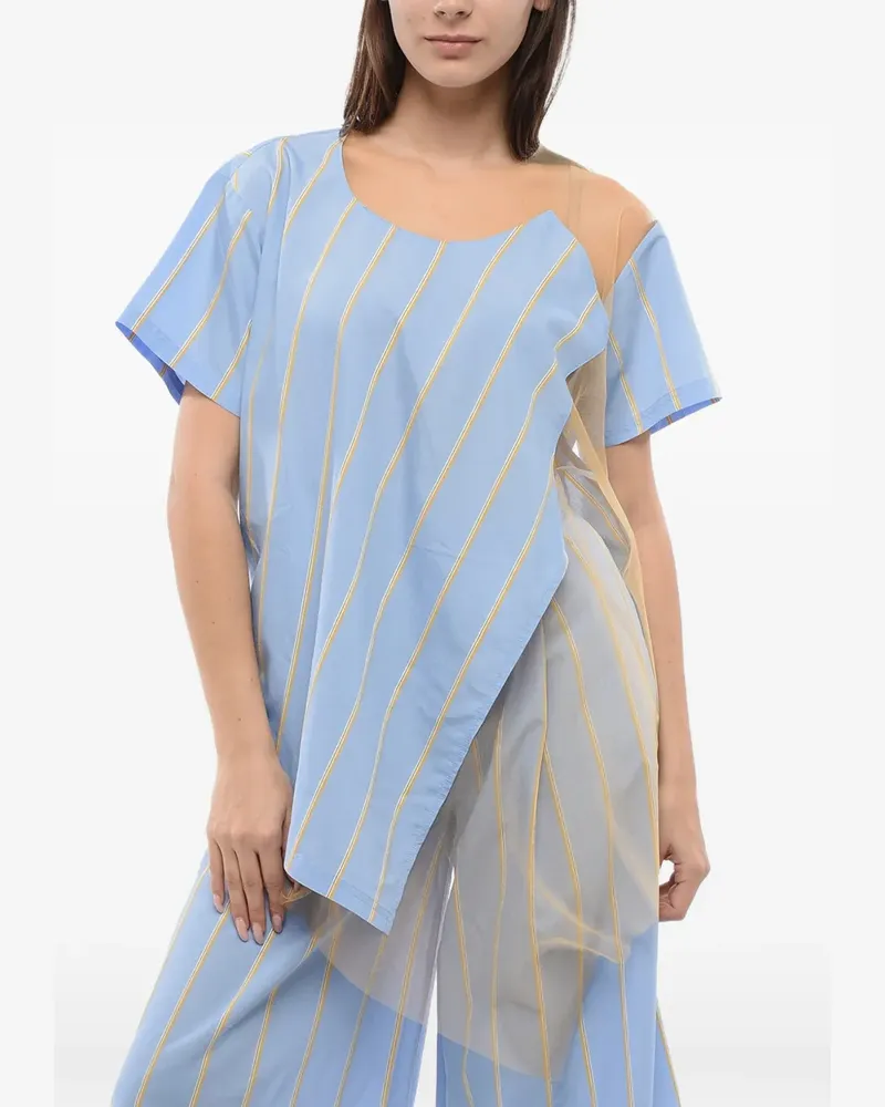 Viktor & Rolf Gestreifte Bluse - Blau Blau