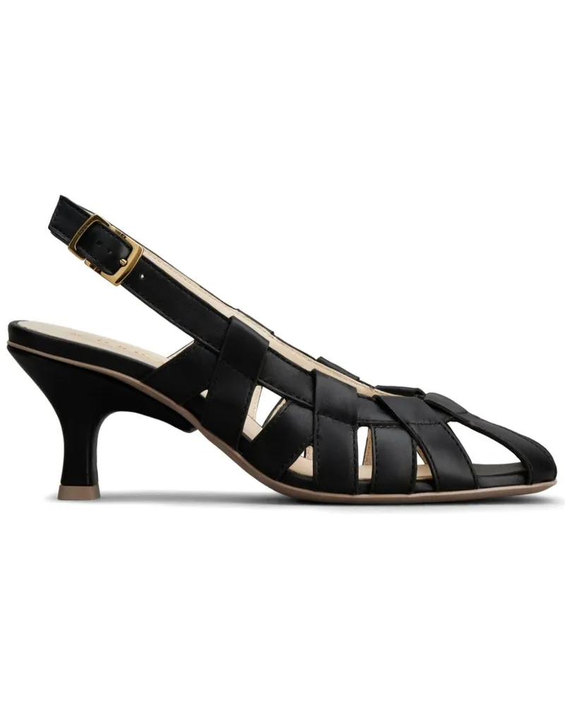 TOD'S Slingback-Pumps mit Cut-Out - Schwarz Schwarz
